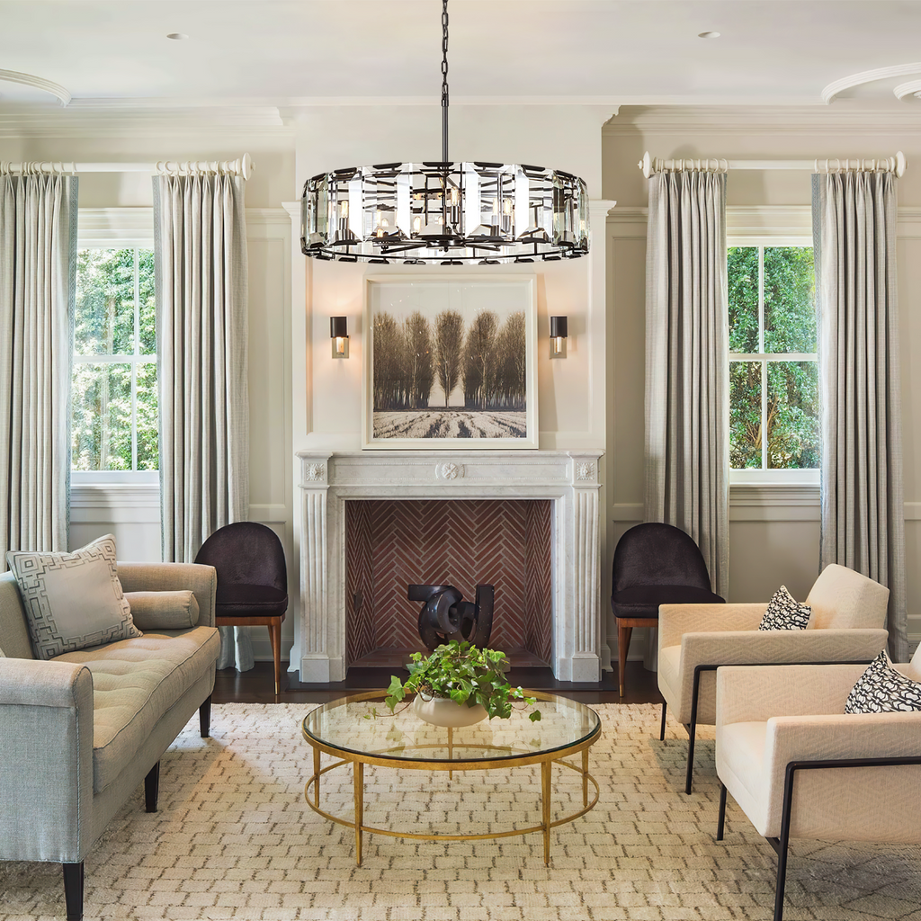 Kiko Crystal Round Chandelier 24"