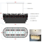 Art Dining Crystal Branch Chandelier -kimoylights