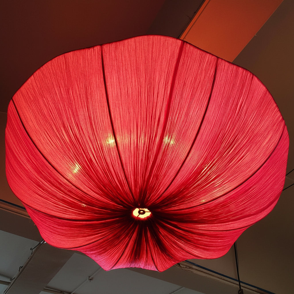 Silk Over Metal Living Room Chandelier -kimoylights