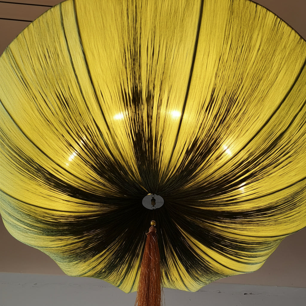 Silk Over Metal Living Room Chandelier - kimoylights