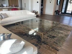 Thaddeus Square Glass Coffee Table
