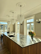 Murano Chandelier 41 Drops Transparent
