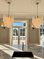 Murano Chandelier 41 Drops Transparent