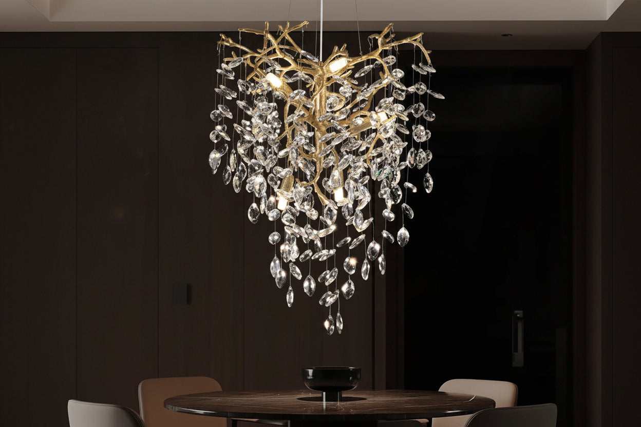 Modern Crystal Tree Branch Chandelier - kimoylights