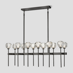 Kelly Clear Glass Linear Chandelier