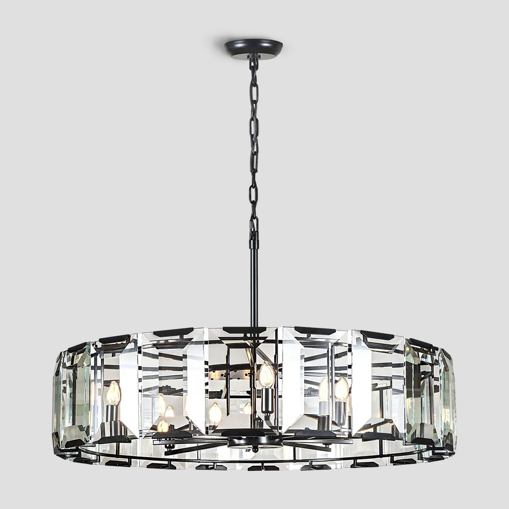 Kiko Crystal Round Chandelier 24"