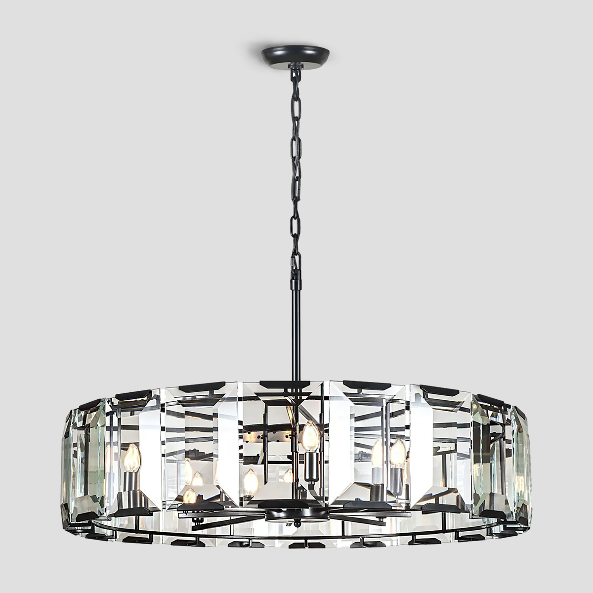 Kiko Crystal Round Chandelier 24"