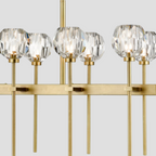 Kelly Clear Glass Linear Chandelier