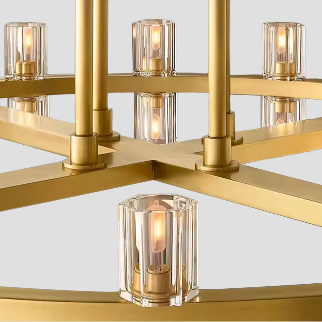 Niko Wine-glass 1-Tier Round Chandelier 50”