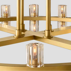 Niko Wine-glass 1-Tier Round Chandelier 50”