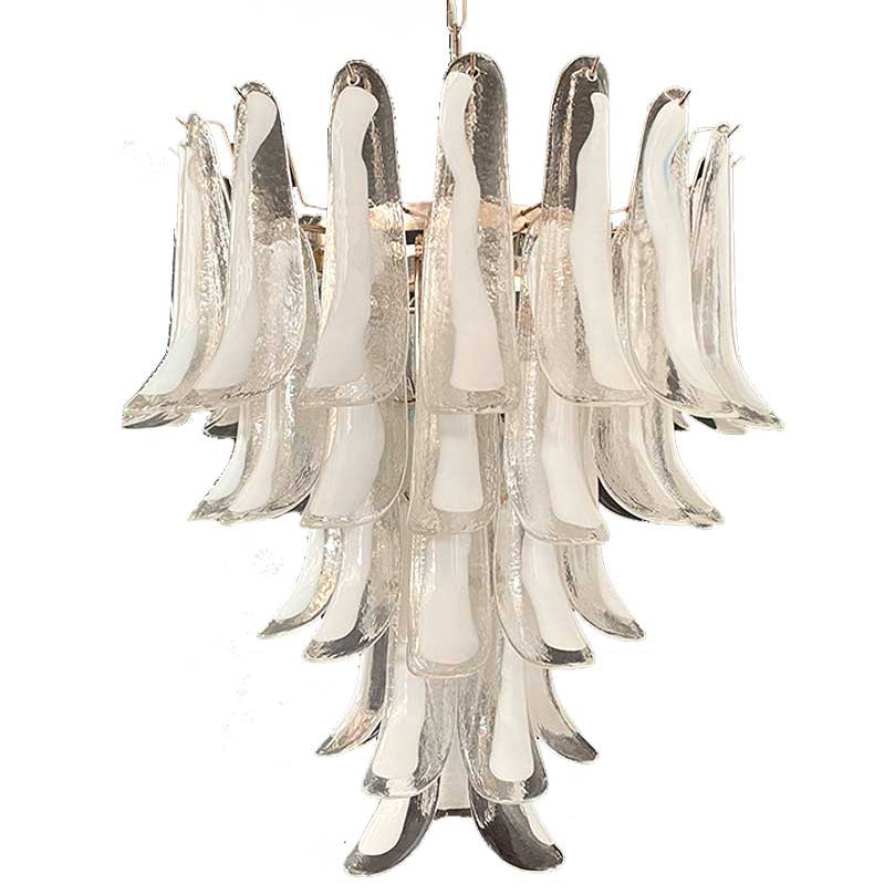 Murano Chandelier – 52 petals – White