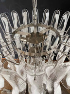 Murano Chandelier – 52 petals – White