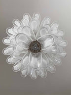 Murano Chandelier – 52 petals – White