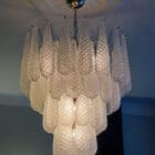 Murano Chandelier 52 Drops Transparent