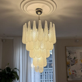 Murano Chandelier 52 Drops Transparent
