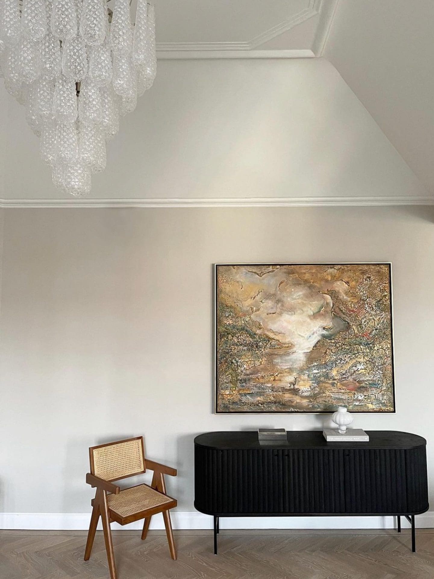 Murano Chandelier 52 Drops Transparent
