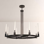 Cannele Glass Round Chandelier 36''