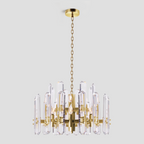 Brous Crystal Round Chandelier