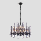 Brous Crystal Round Chandelier
