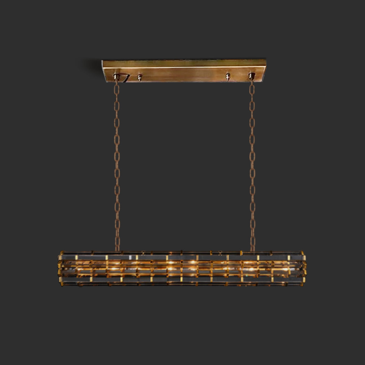 Kiko Cylindrical/ Linear Chandelier