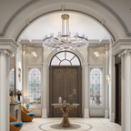 Niko Wine-glass 1-Tier Round Chandelier 50”