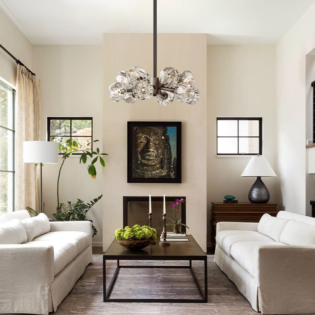 Kelly Clear Glass Chandelier