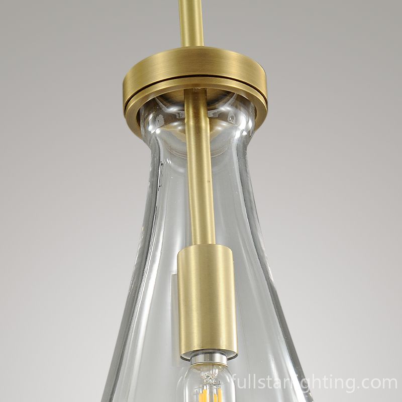 Raindrops 3-Light Rod Round Chandelier