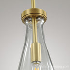 Raindrops 3-Light Rod Round Chandelier