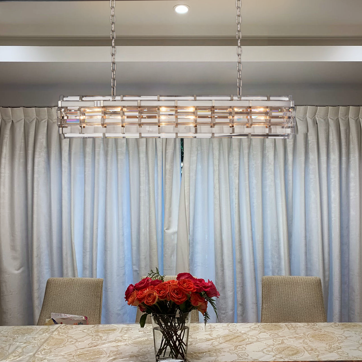 Kiko Cylindrical/ Linear Chandelier
