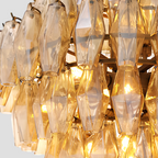 Merry Smoke Glass Large Chandelier