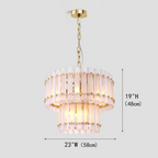 Mara Classical Round Glass Chandelier