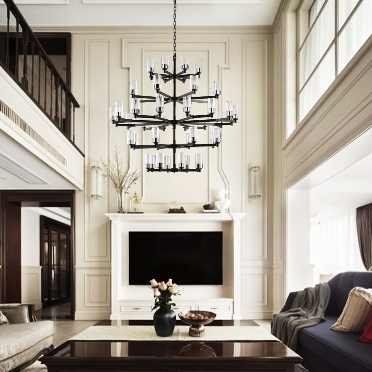 Niko Wine-glass Large Crystal Chandelier