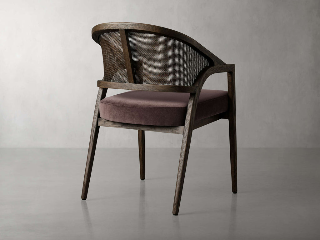 Aimee Dining Arm Chair in Mocha