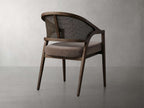 Aimee Dining Arm Chair in Mocha
