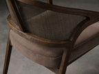 Aimee Dining Arm Chair in Mocha