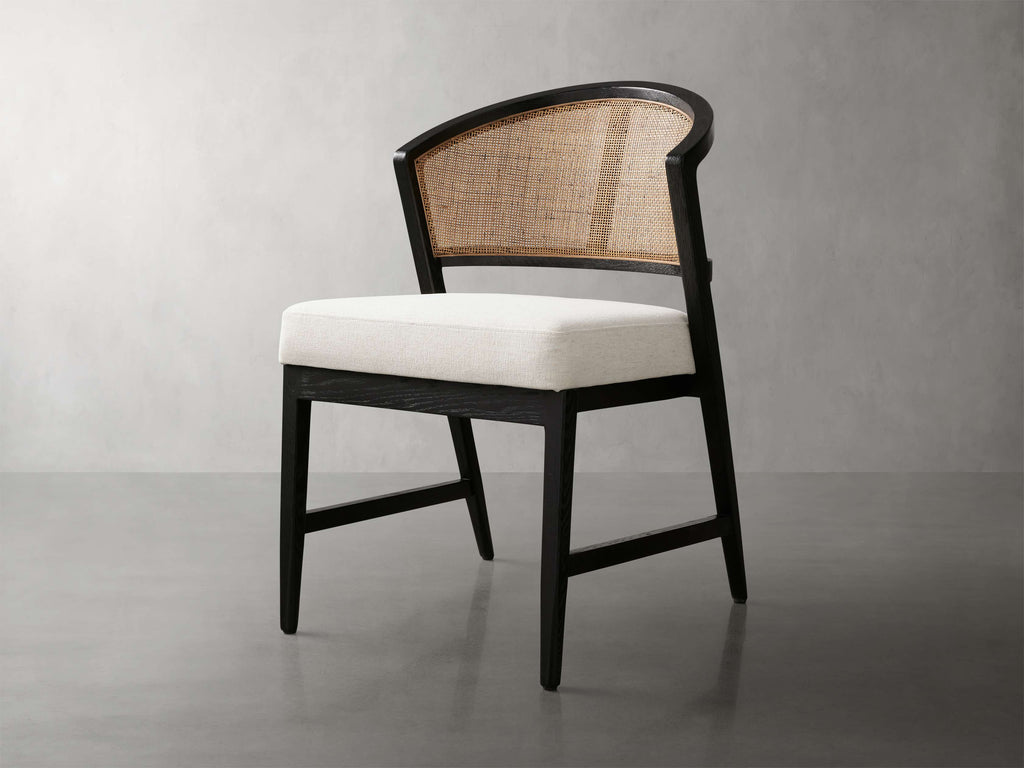 Aimee Dining Side Chair in Black Drifted