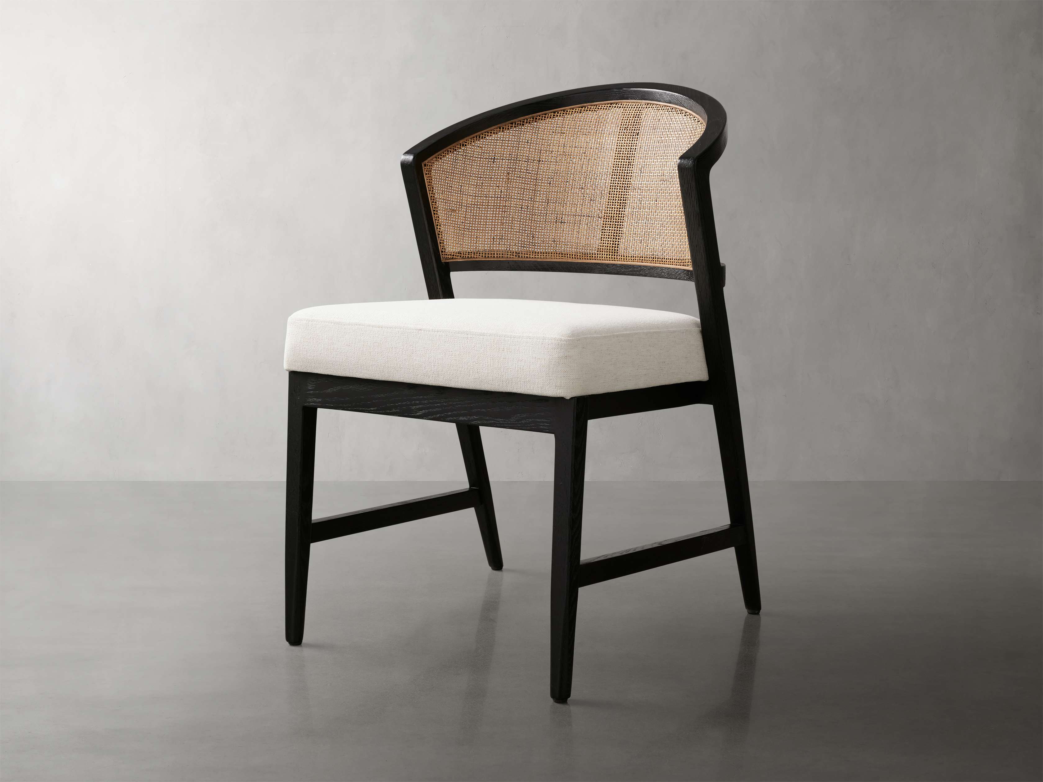Aimee Dining Side Chair in Black Drifted