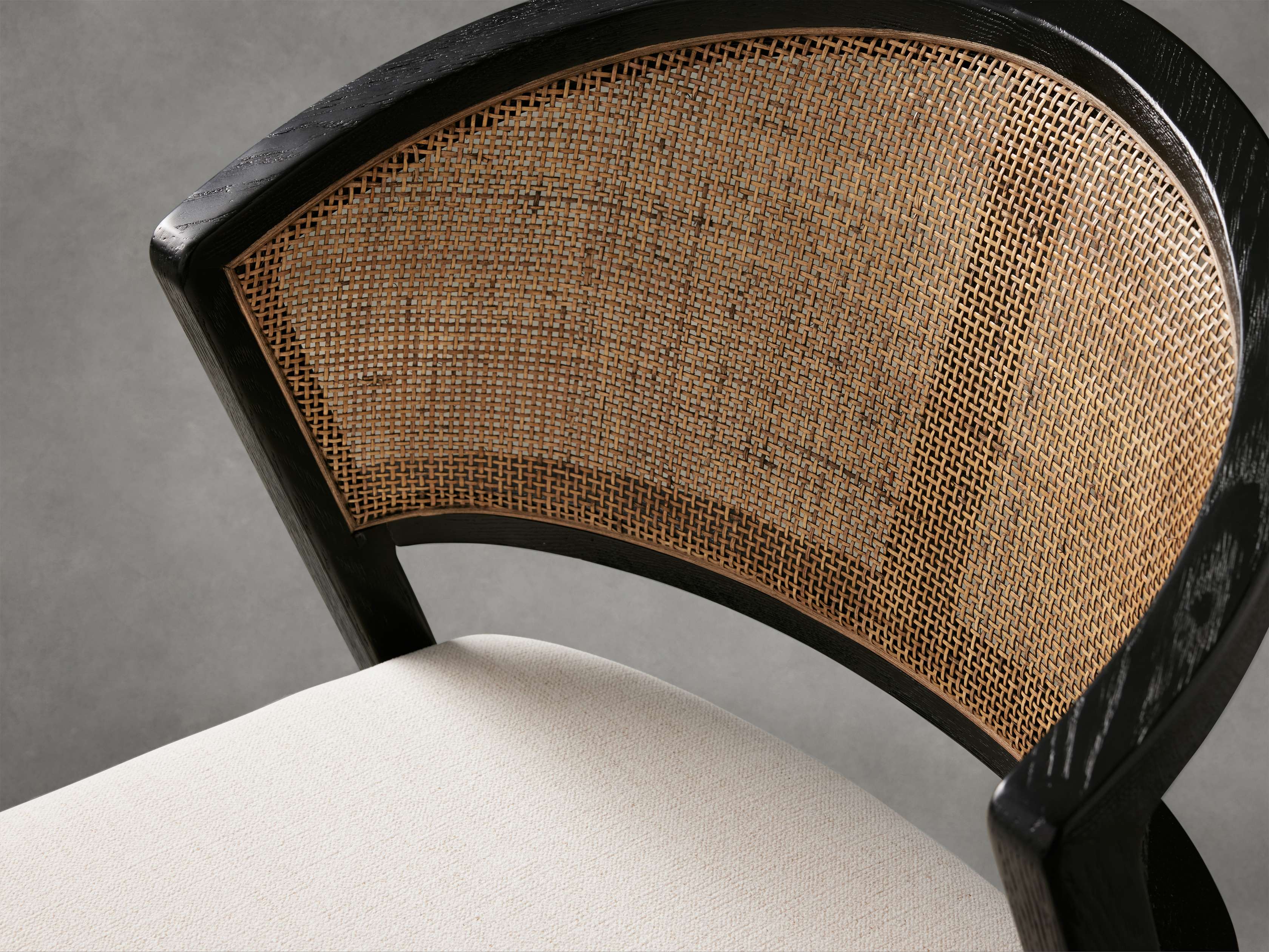 Aimee Dining Side Chair in Black Drifted