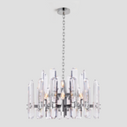 Brous Crystal Round Chandelier