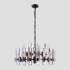 Brous Crystal Round Chandelier