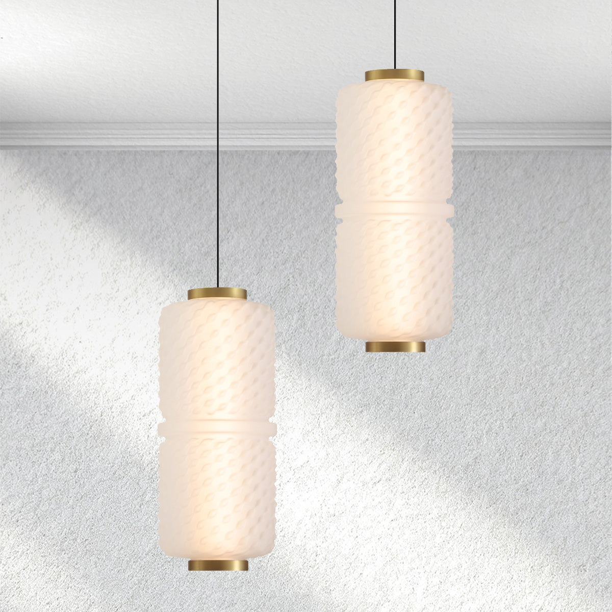 Axis Textured Glass Pendant
