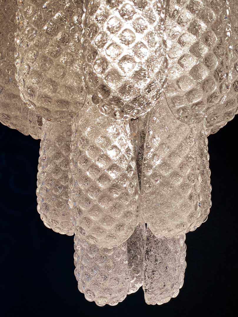 Murano Chandelier 75 Drops Transparent