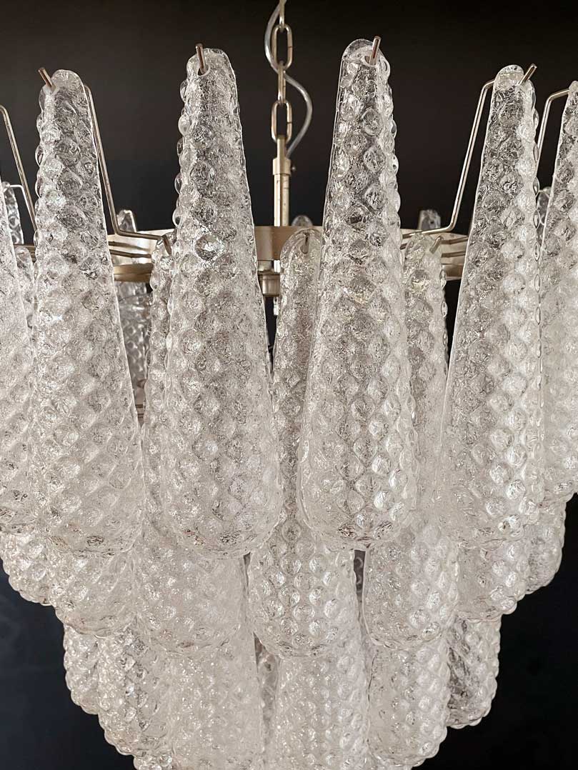 Murano Chandelier 75 Drops Transparent