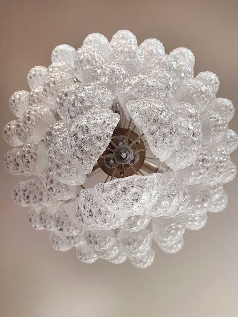 Murano Chandelier 75 Drops Transparent