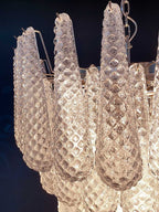 Murano Chandelier 75 Drops Transparent
