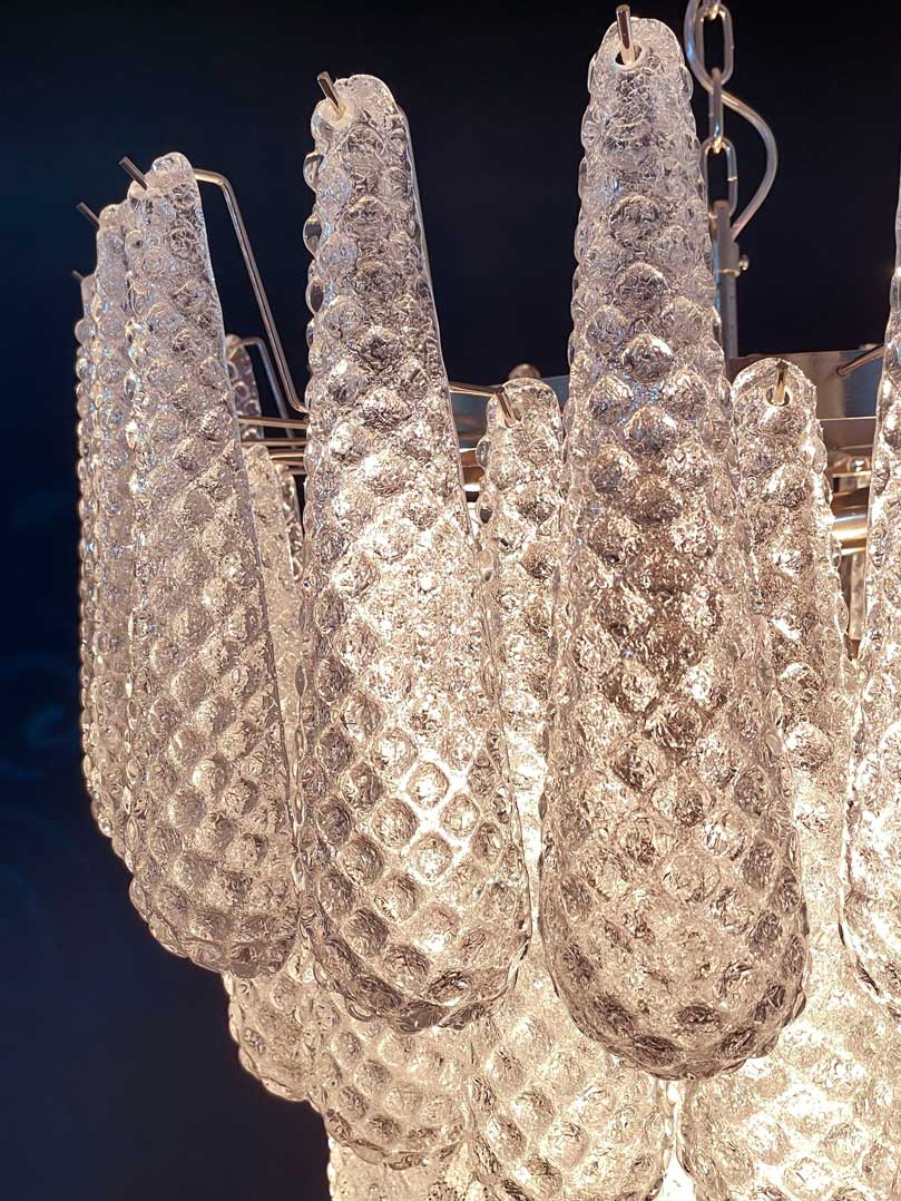 Murano Chandelier 75 Drops Transparent