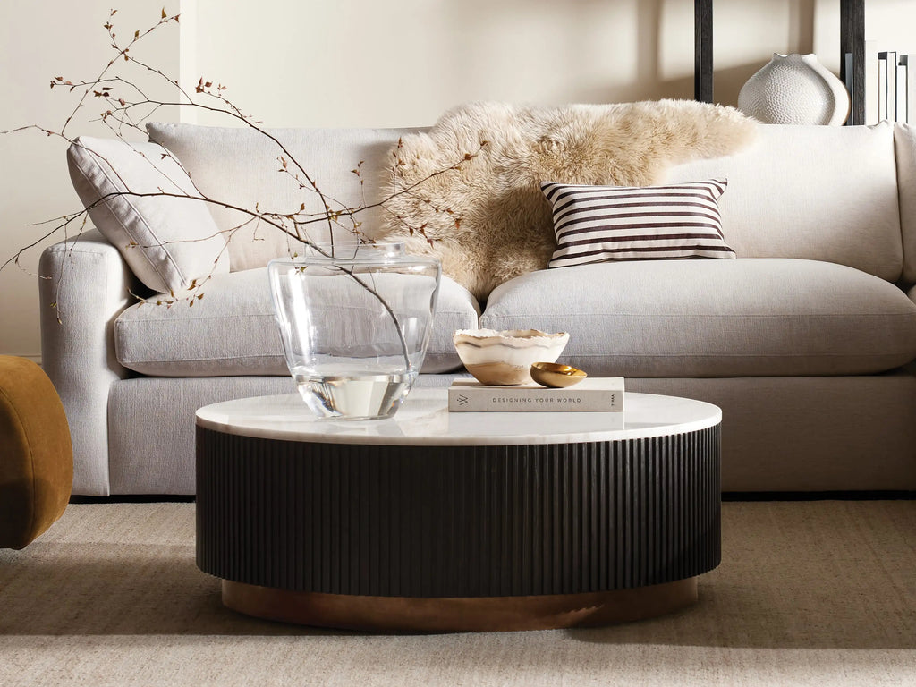 Finnley Marble Round Coffee Table