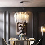 Alisa Luxury Aluminum Chain Tassel Chandelier - kimoylights