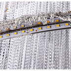 Alisa Luxury Aluminum Chain Tassel Ring Multilayer Chandelier  - kimoylights