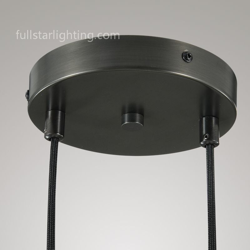 Raindrops 2-Light Cord Round Chandelier